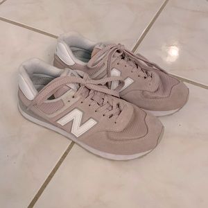 New Balance Classic 574 Pink Sneaker (W8)
